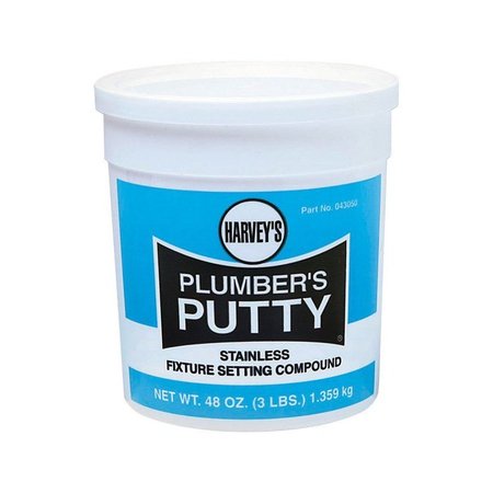 HARVEY Plumbers Putty Stainless 3Lb 043050